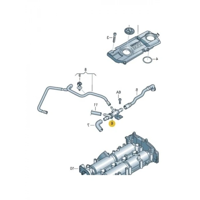 1.4 TSi Motor Çek Valfi, Seat Altea XL Uyumlu