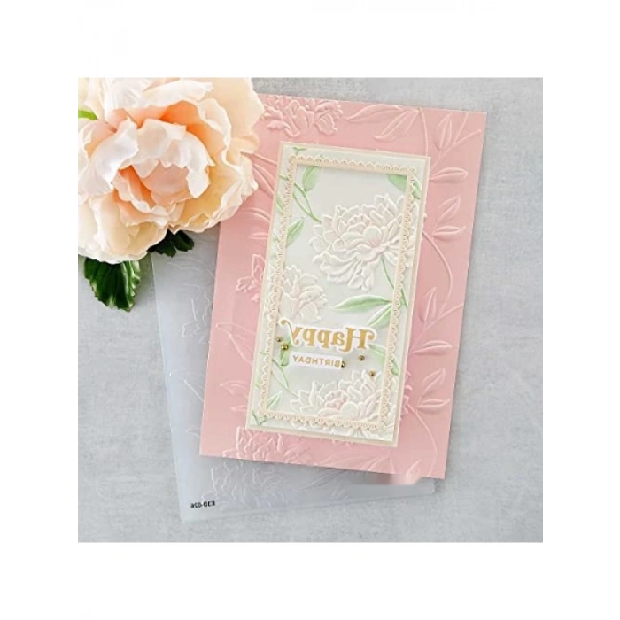 14 x 21,5 cm 3D Kabartma Klasörü - Beau Bloom Modeli