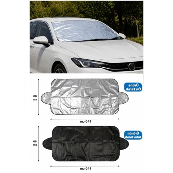 140-80 cm Ebatlarında Araç Ön Cam Güneşlik, Etkili Koruma