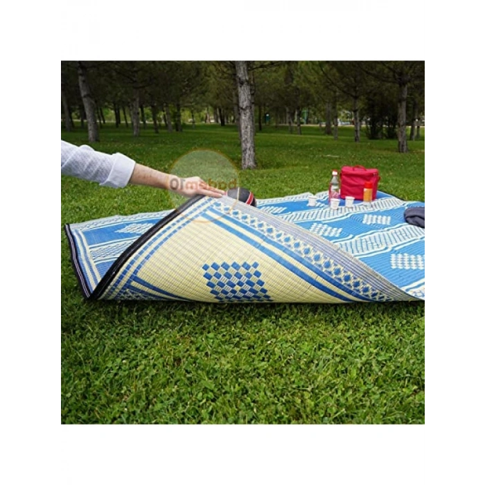 140 x 230 cm Plastik Hasır Halı - Piknik ve Dış Mekan Kullanımı