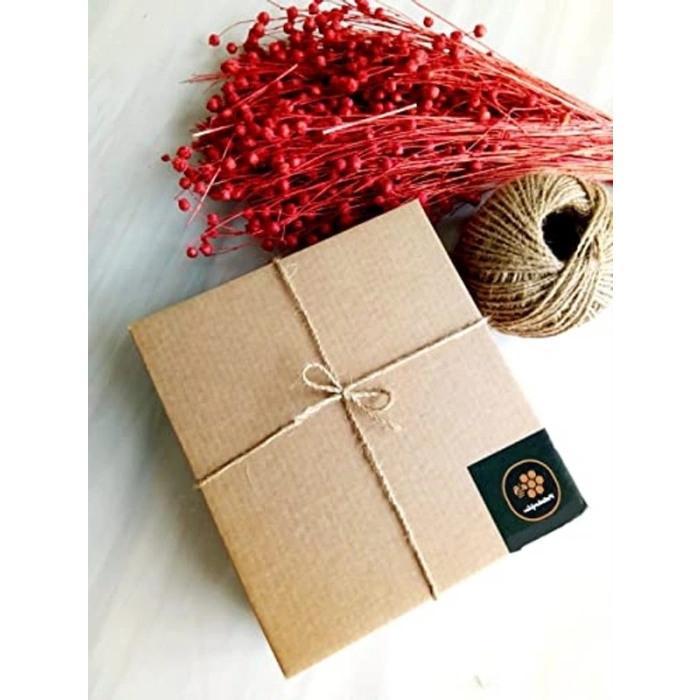 14cm x 3cm Doğal Petek Balmumu Mum Seti, Hediyelik Bal Mumu, 4 Adet