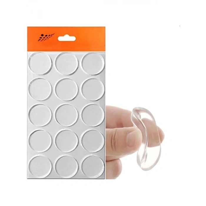 15 Adet Şeffaf 22 mm Yapışkanlı Cam Tutucu