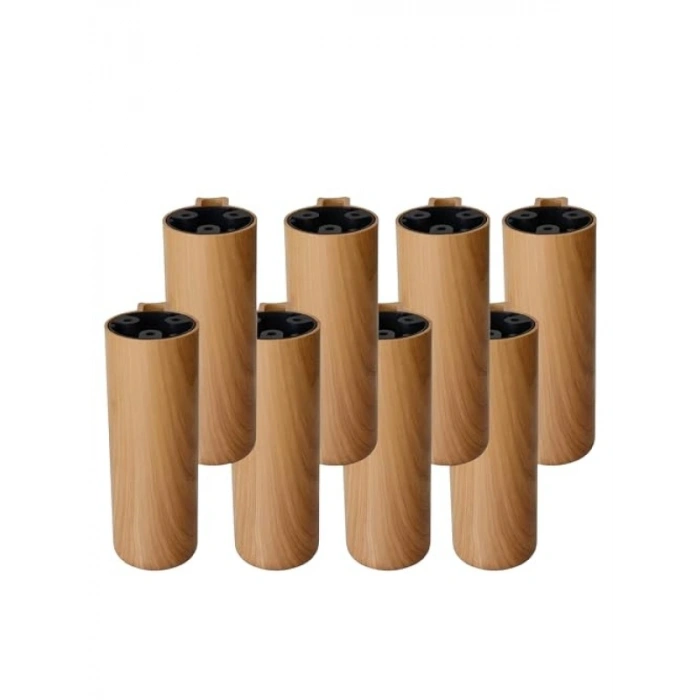 15 cm Açık Ceviz Renkli Yükseltici Ayak - 8 Adet