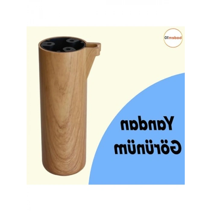 15 cm Açık Ceviz Renkli Yükseltici Ayak - 8 Adet