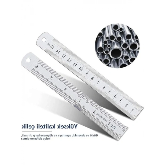 15 cm Çelik Cetvel, Ölçüm İşlemleri İçin Kullanışlı