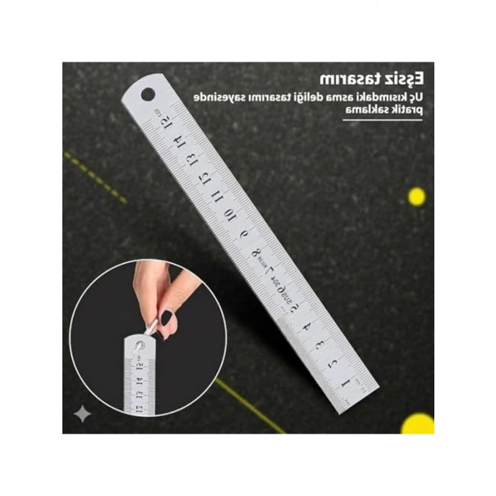 15 cm Çelik Cetvel, Ölçüm İşlemleri İçin Kullanışlı