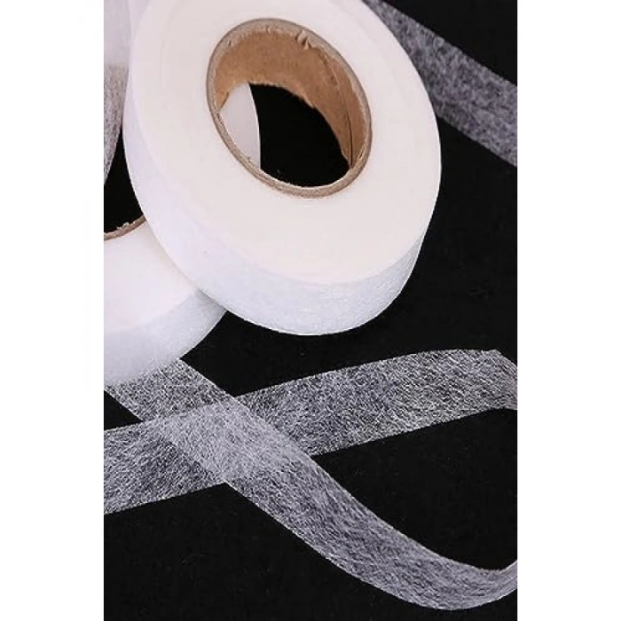 1,5 cm Genişliğinde Çift Taraflı Yapışkan Tela, 50 m
