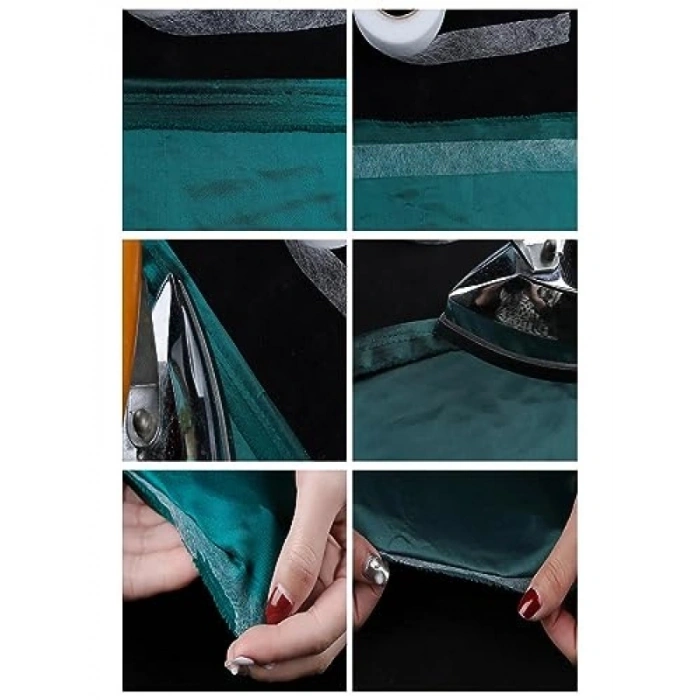 1,5 cm Genişliğinde Çift Taraflı Yapışkan Tela, 50 m