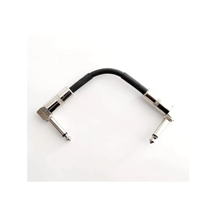 15 cm Siyah Metal Açılı Uçlu Pedal Ara Kablosu