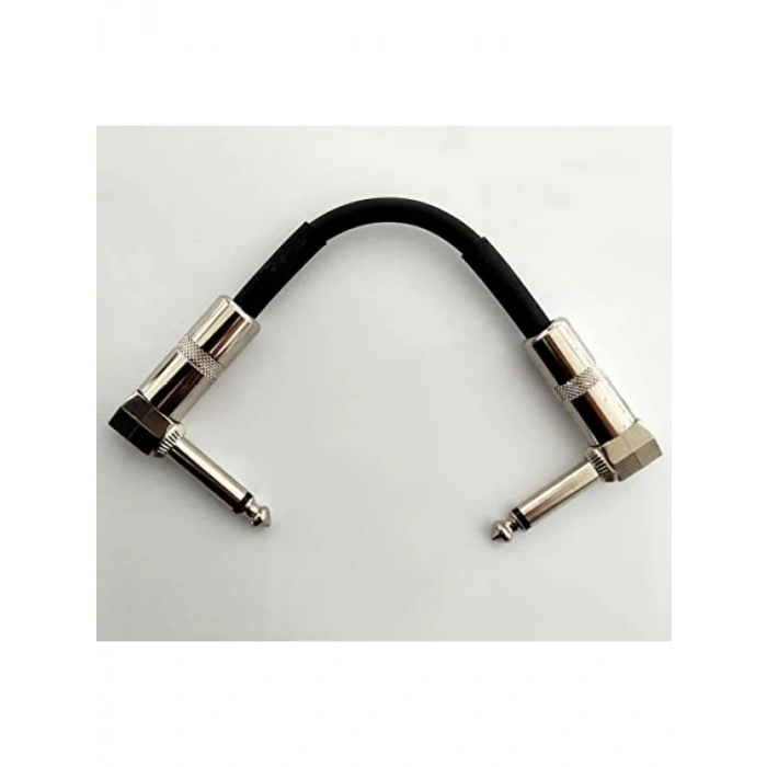 15 cm Siyah Metal Açılı Uçlu Pedal Ara Kablosu