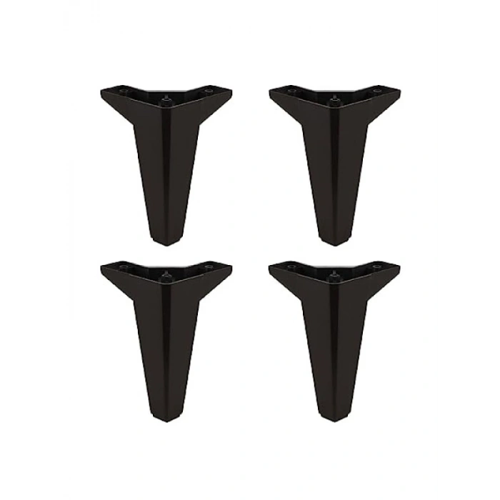 15 cm Siyah Plastik Koltuk Ayak Seti (4 ADET)