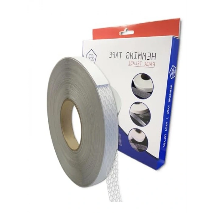 1.5 cm x 50 m Çift Taraflı Yapışkan Tela - Beyaz