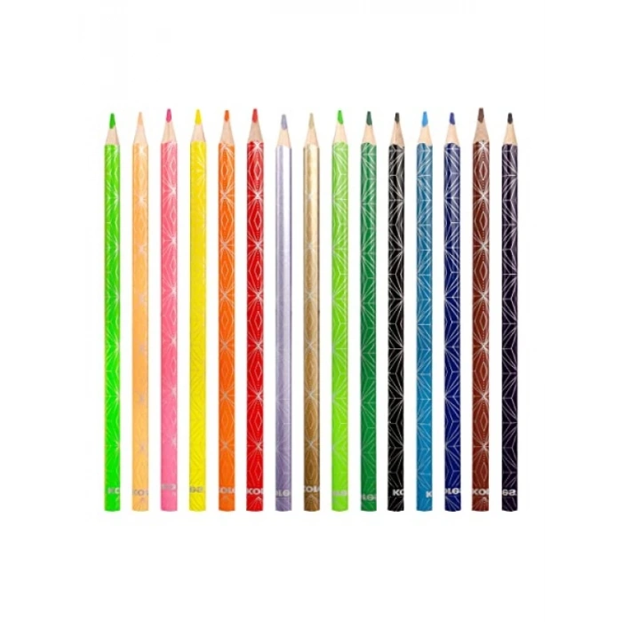 15li Renkli Boya Kalemi Seti