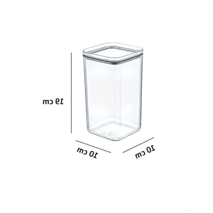 1,5 Litre Vakumlu Kuru Gıda Saklama Kabı - 3 Adet