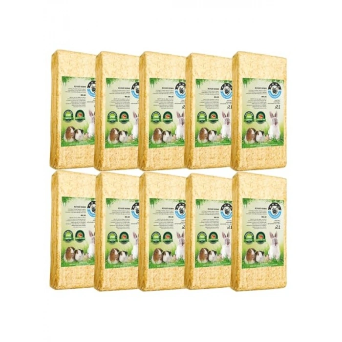 15 Lt Doğal Çilek Kokulu Kemirgen Talaşı, 10lu Paket Seçeneği ile