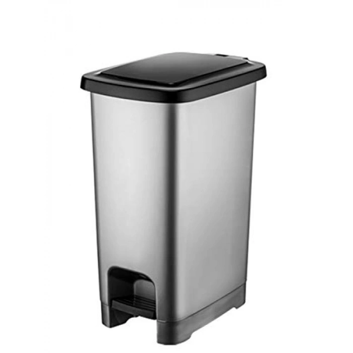 15 lt Kapasiteli Slim Pedallı Plastik Çöp Kovası