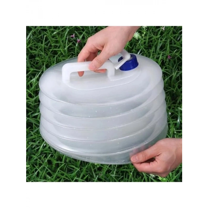 15 lt Katlanabilir Su Bidonu, Piknik ve Kamp İçin Pratik Tasarım