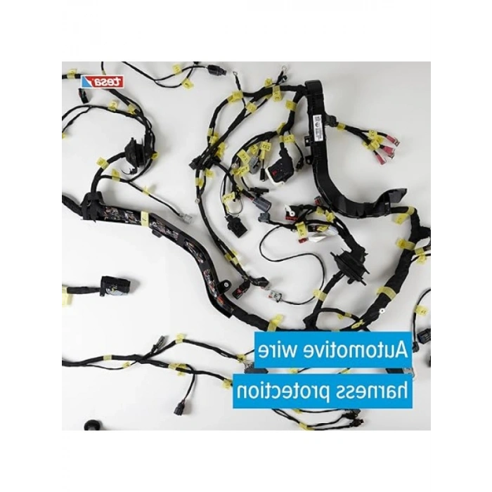 15 m Uzunluk, 19 mm Genişlikte Yapışkan Kablolama Tezgahı Bez Bant Seti (5 Rulo)