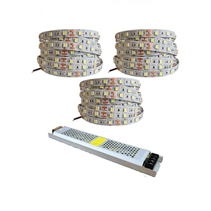 15 Metre Günışığı Renk LED Şerit, 12v Trafo ile