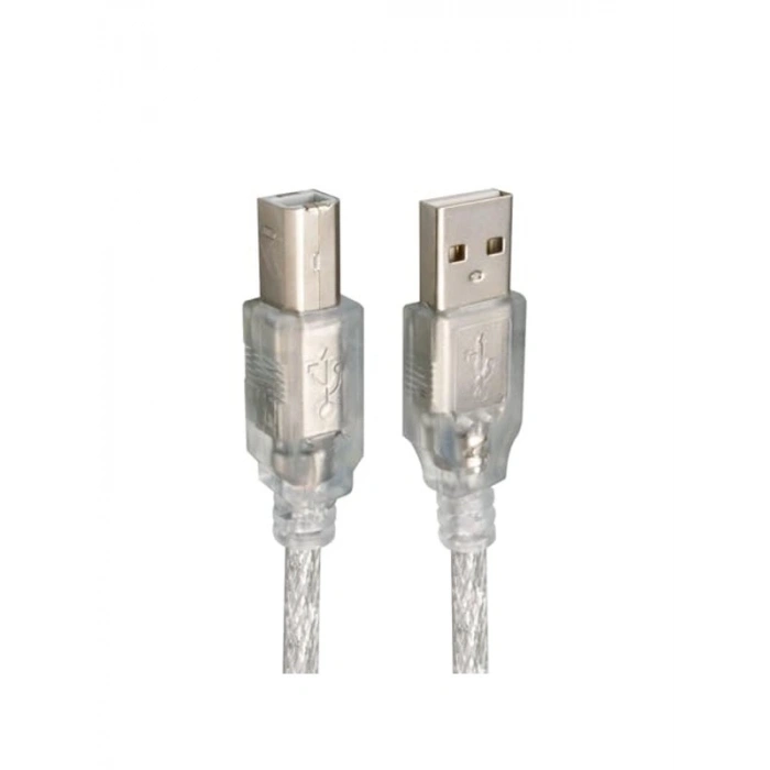 1,5 Metre Uzunlukta Şeffaf USB Yazıcı Kablosu