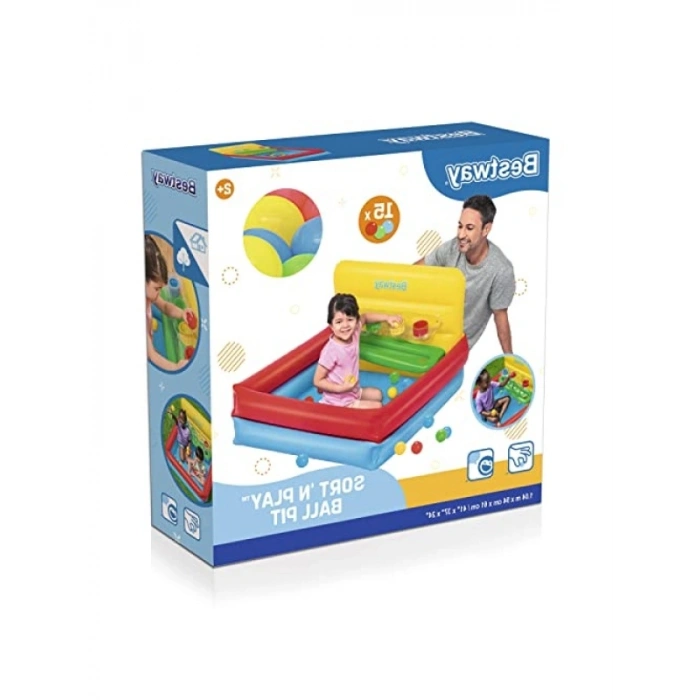 15 Oyun Topu ile Top Çukuru Seti, 1,04 m x 94 cm x 61 cm