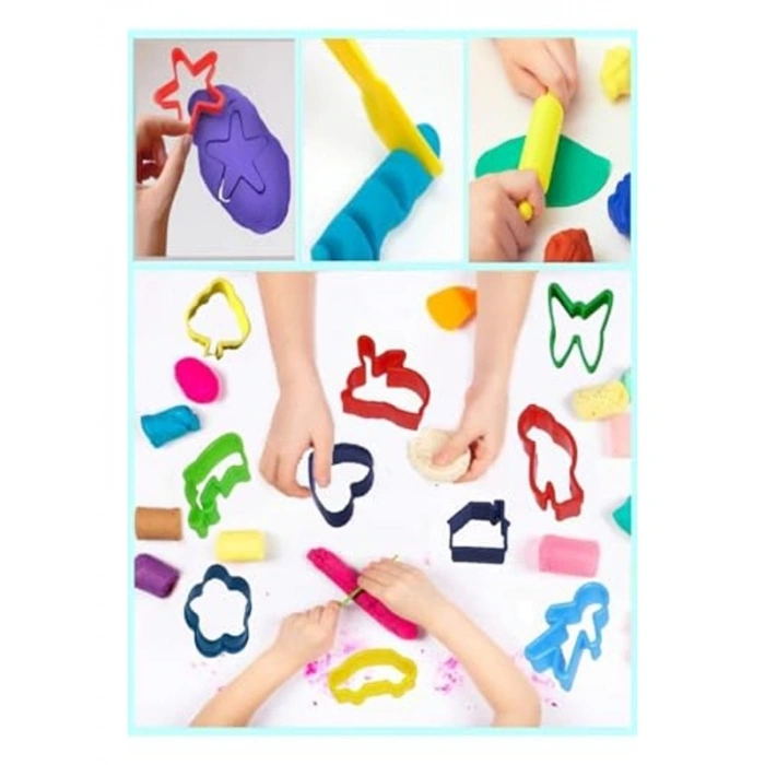 15 Parça Eğitici Oyun Hamuru Kalıp Seti