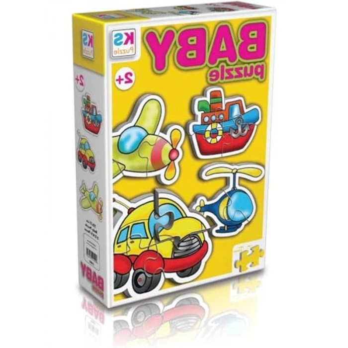 15 Parça Ulaşım Araçları Temalı Mini Puzzle Seti