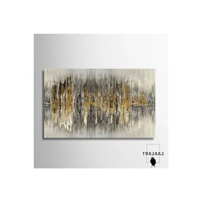 150 x 100 cm Çizgisel Soyut Tasarımlı Yatay Kanvas Tablo