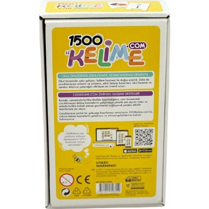 1.500 KELİME - ALFABE ÖĞRENİYORUM