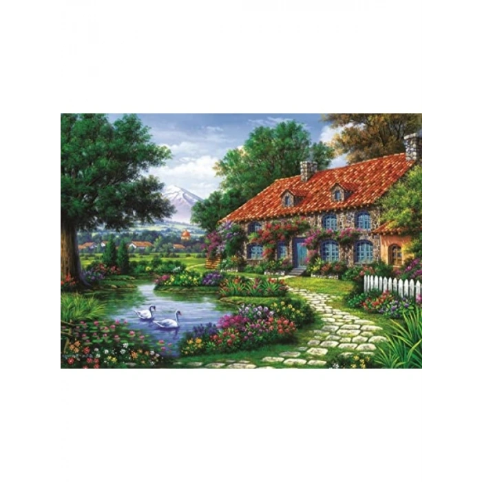 1500 Parça Kuğulu Bahçe Puzzle