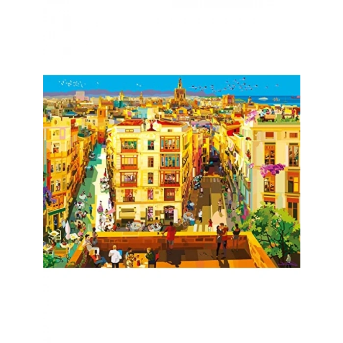 1500 Parçalı Valensiyada Yemek Temalı Puzzle