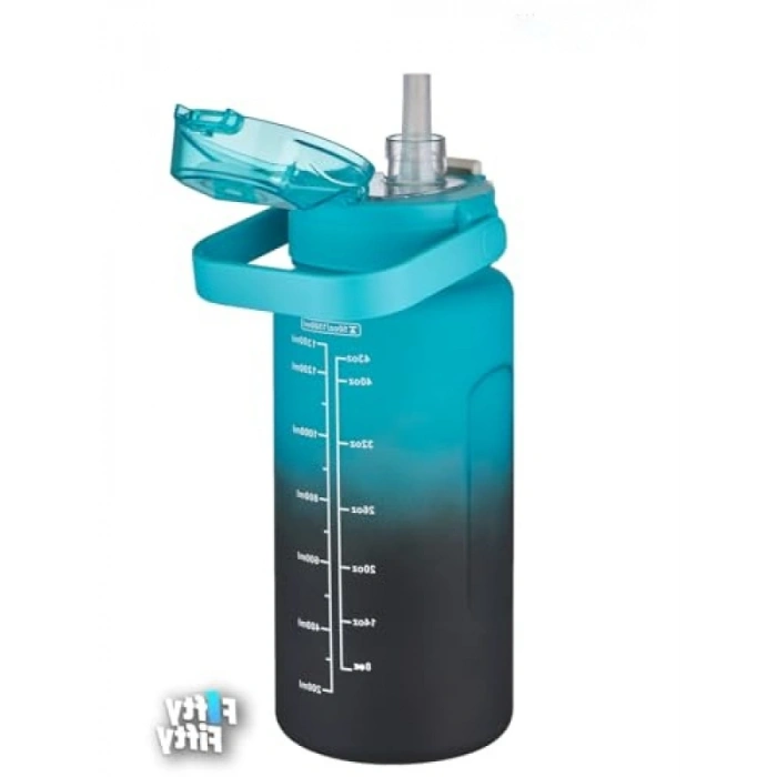 1500ml Kapasiteye Sahip Çift Renk Motivasyon Matarası