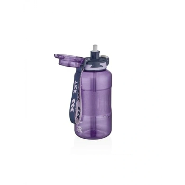1500ml Taşıma Askılı Tritan Su Matarası (Mor)
