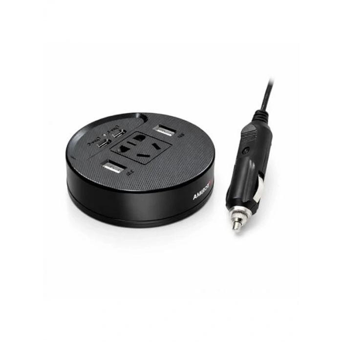 150W Araç Çakmaklık Soket Dönüştürücü, 2 USB ve 1 220V Çıkış