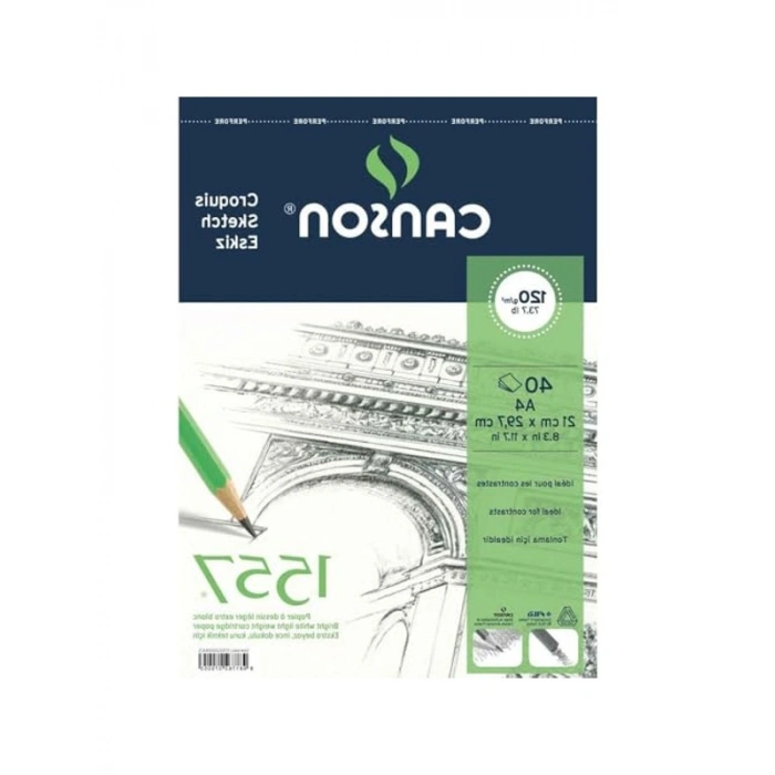 1557 Resim Ve Çizim Blok 120Gr A4 40Yp Üstten Spiralli Resim Defteri