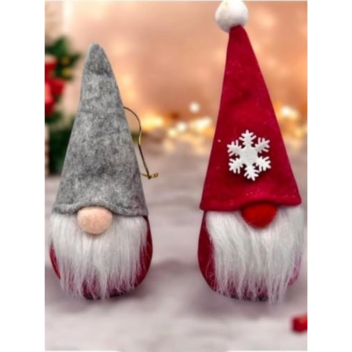 16 Cm Yılbaşı Şans Cücesi Iskandinav Tarzı Dekoratif Figür