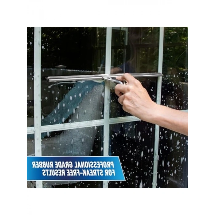 16-Inç Paslanmaz Çelik Ağır Rakel, Gümüş Renk