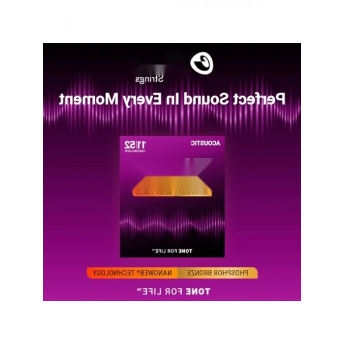 16027 Nanoweb Phosphor Bronze Akustik Gitar Teli (11-52)