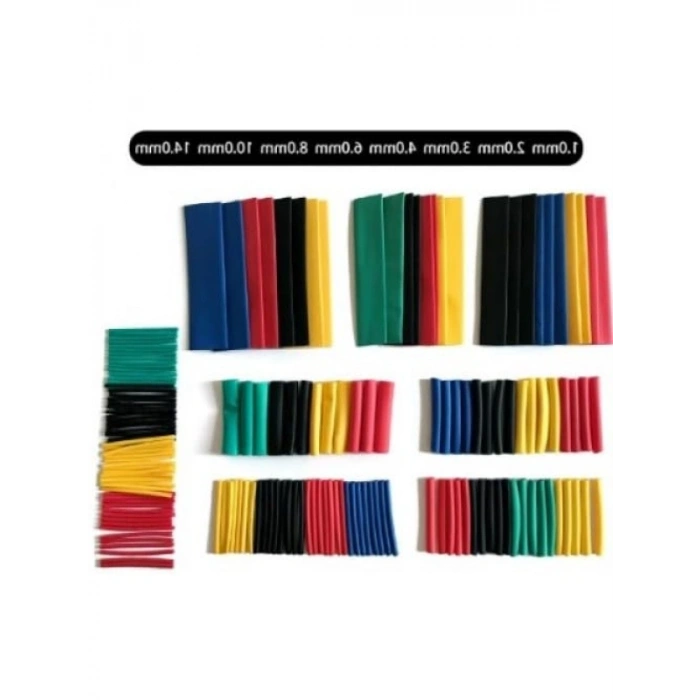 164 Parça Isıyla Daralan Kablo Koruyucu Seti - Isıya Dayanıklı