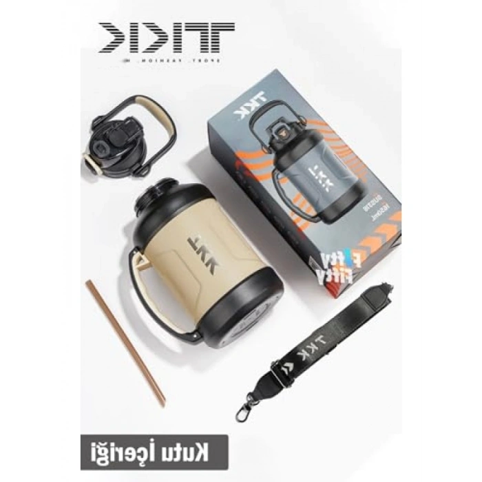 1650 ML Profesyonel Kamp Matarası - Pipetli ve Yalıtımlı