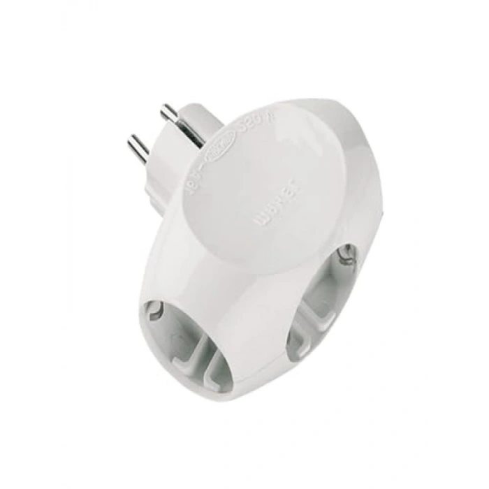 16A, 250V Beyaz Elektrik Prizi