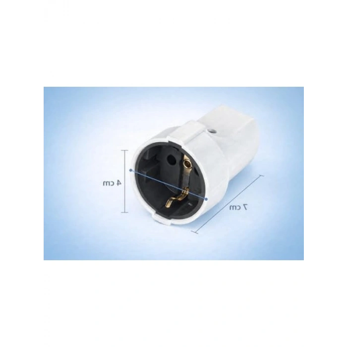 16A 250V Elektrik Dişi Priz, Beyaz Renk