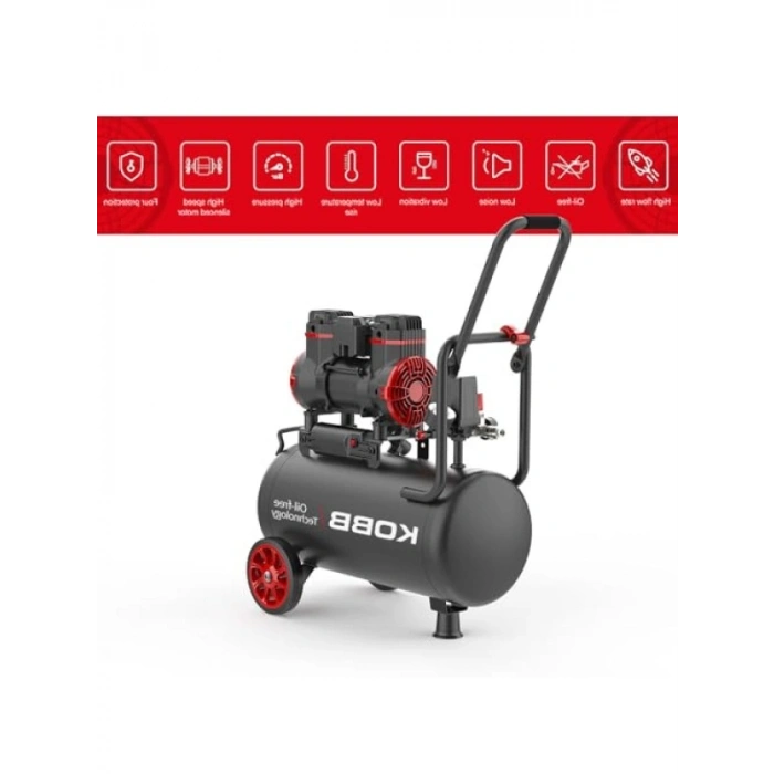 1.7HP Yağsız Sessiz Taşınabilir Hava Kompresörü