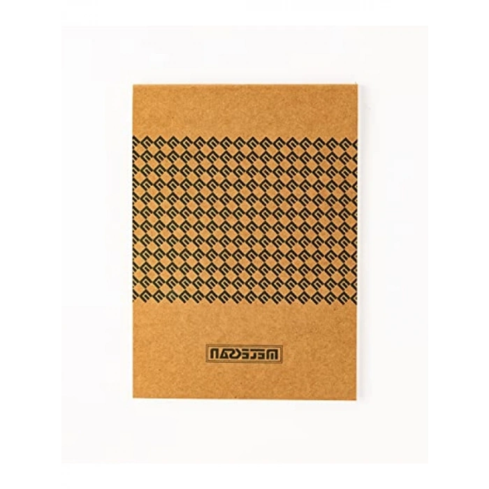 17x24 cm Kareli Kraft Bloknot, 3lü Paket