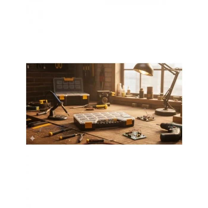 18 Bölmeli Saklama Kutusu, Dayanıklı Organizer