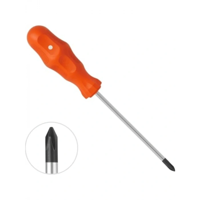 18 cm Yıldız Uçlu Tornavida, Ergonomik Kaymaz Sap