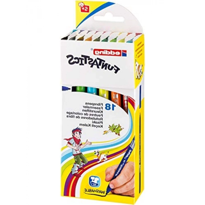 18li İnce Uçlu Keçeli Kalem Seti