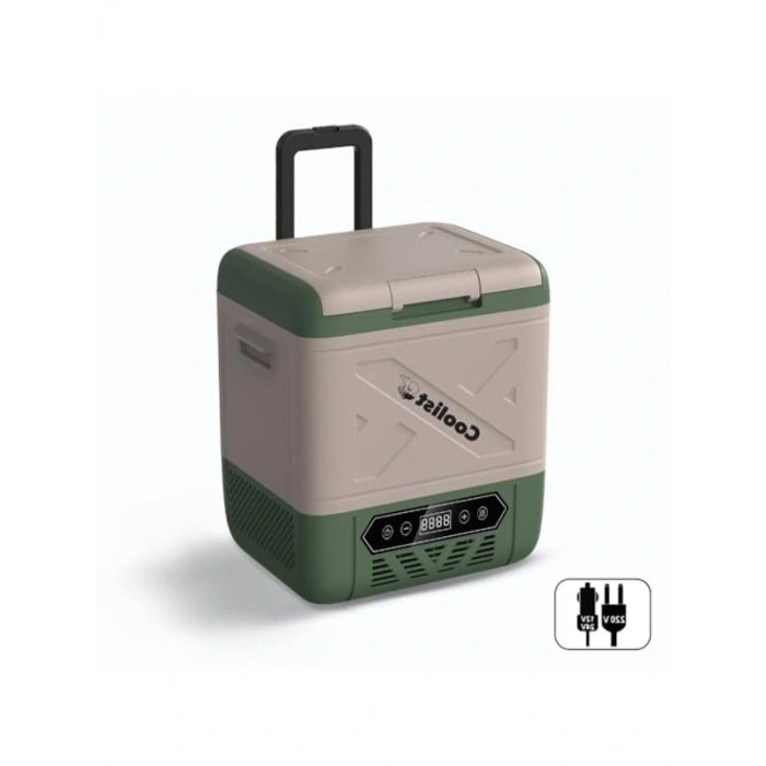 18 Litre Kapasiteli Kompresörlü Tekerlekli Oto Buzdolabı, Çoklu Voltaj