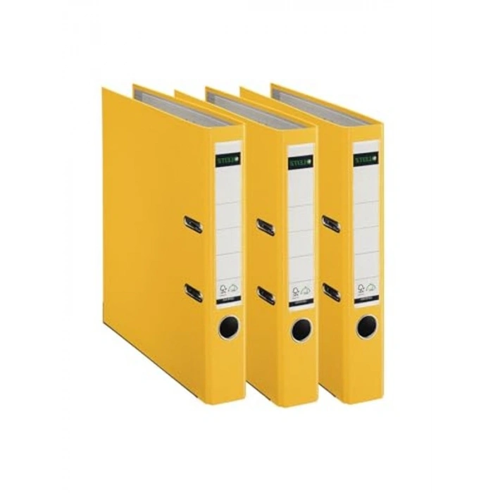 180° Dar Sarı Klasör, 10lu Paket