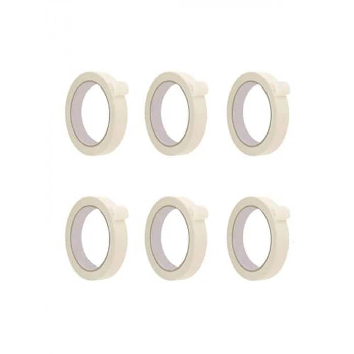 18mm X 25 Metre Kağıt Bant, 6 Adet Maskeleme Bandı Seti